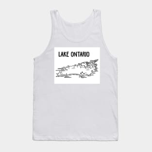 Lake Ontario Map Tank Top